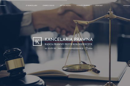 Strona www Kancelaria Prawna Piotr Kołodziejczyk
