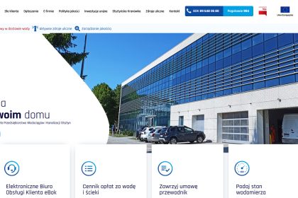 Strona Internetowa Przedsiębiorstwo Wodociągów i&nbsp;Kanalizacji w&nbsp;Olsztynie.