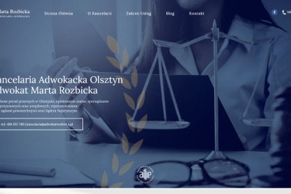 Strona internetowa Kancelaria Adwokacka Marta Rozbicka
