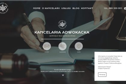 Strona www Kancelaria Adwokacka Maciej Kozłowski