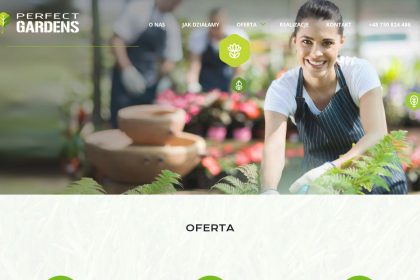 Strona www Perfect Gardens