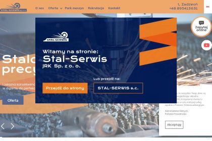Strona www Stal Serwis